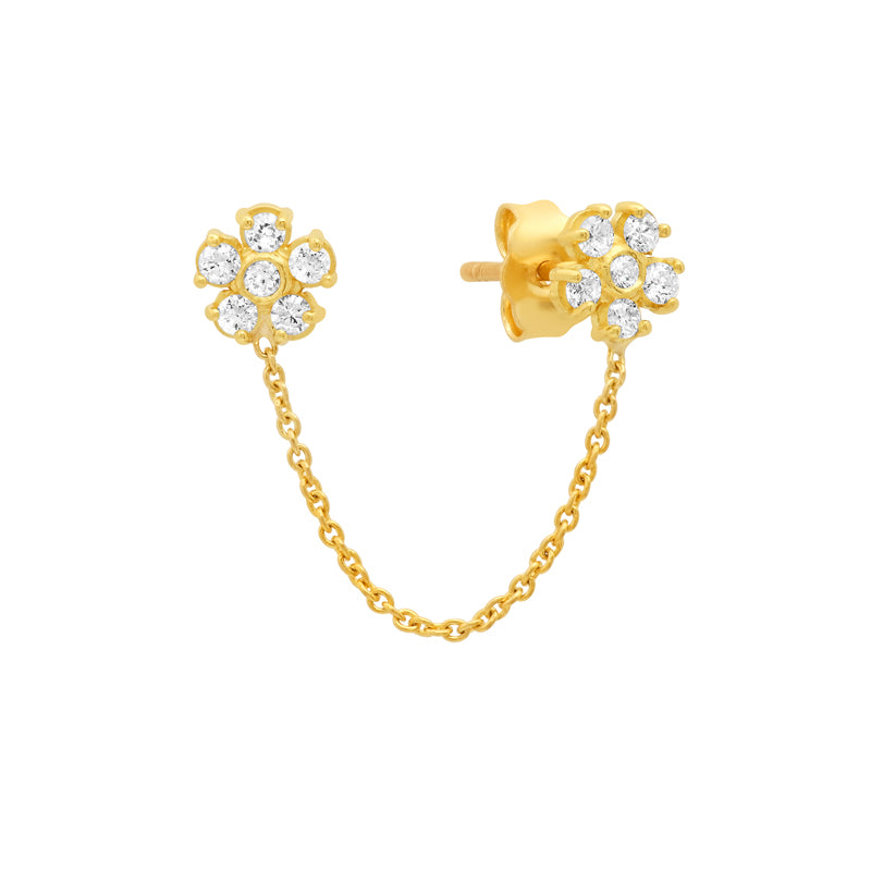 Jennifer Meyer Diamond Double Flower Stud