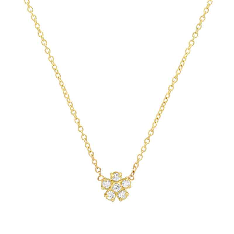Jennifer Meyer Diamond Flower Necklace