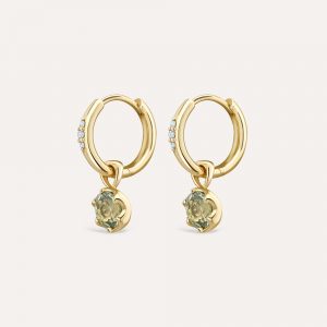 Dinny Hall Elyhara Green Sapphire Drop Earrings