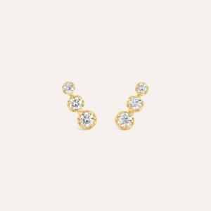 Dinny Hall Elyhara Diamond Trio Stud Earrings