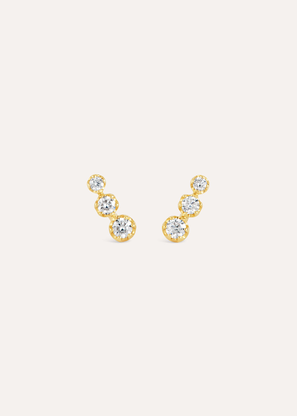 Dinny Hall Elyhara Diamond Trio Stud Earrings