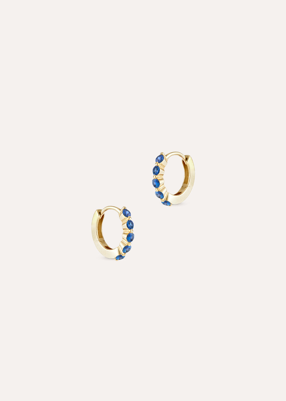 Dinny Hall Shuga Mini Blue Sapphire Huggie Hoop Earrings