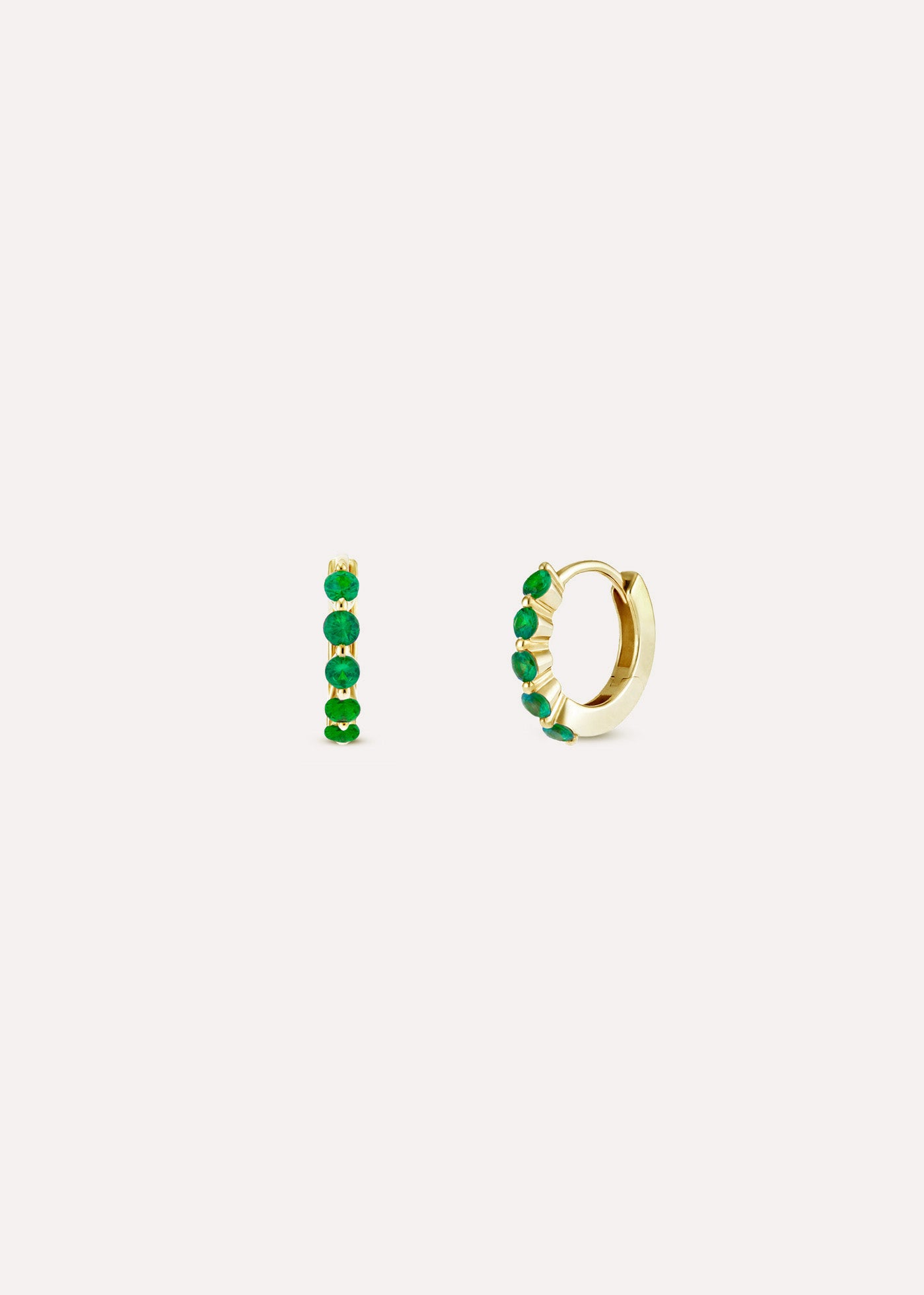 Dinny Hall Shuga Mini Tsavorite Huggie Hoop Earrings