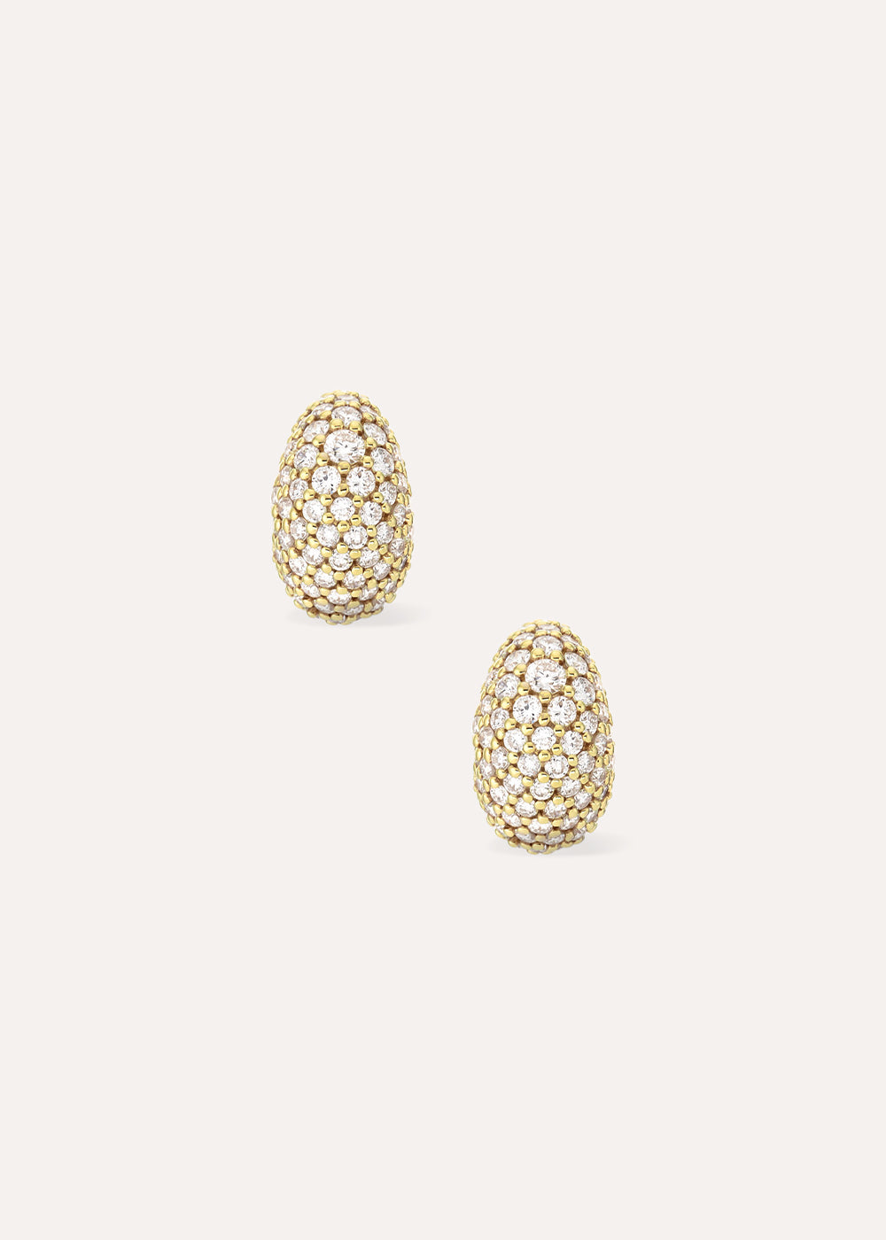 Dinny Hall Mini Scoop Pavé Lab-Grown Diamond Hoop Earrings
