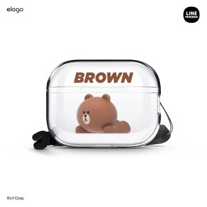 elago LINE FRIENDS | BROWN & SALLY Figure Clear Case