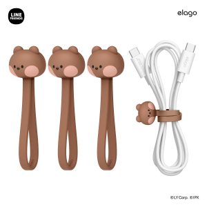 elago LINE FRIENDS | Line Magnet Cable Tie [7 Styles]