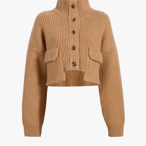 Khaite Eita Cardigan in Biscotti