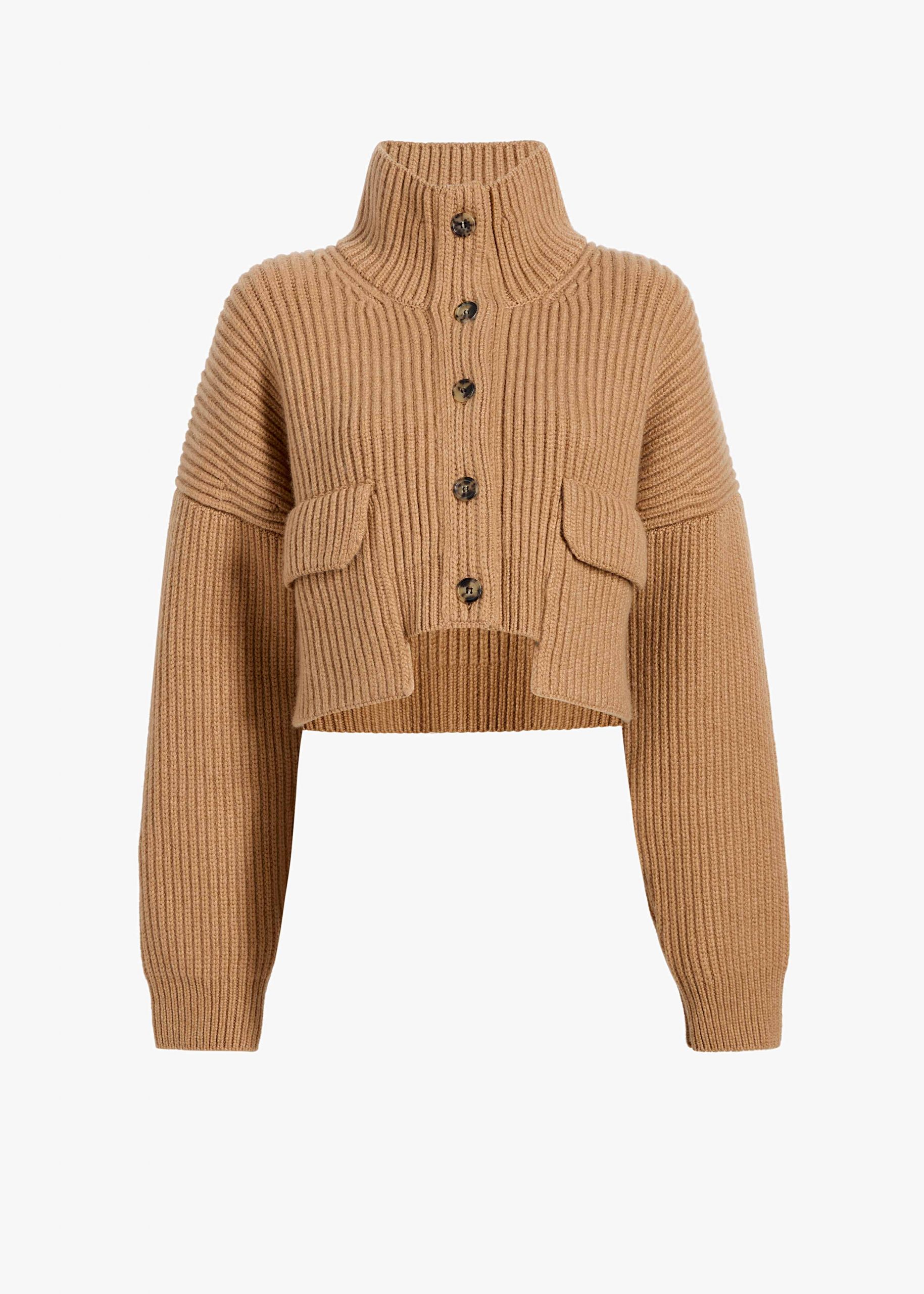 Khaite Eita Cardigan in Biscotti