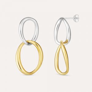 Dinny Hall Wave Large Double Drop Earrings