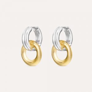 Dinny Hall Iceni Chariot Link Drop Hoop Earrings