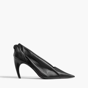 Khaite Eve Pump in Black Leather
