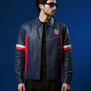 Shop Football England Pure Leather Jacket