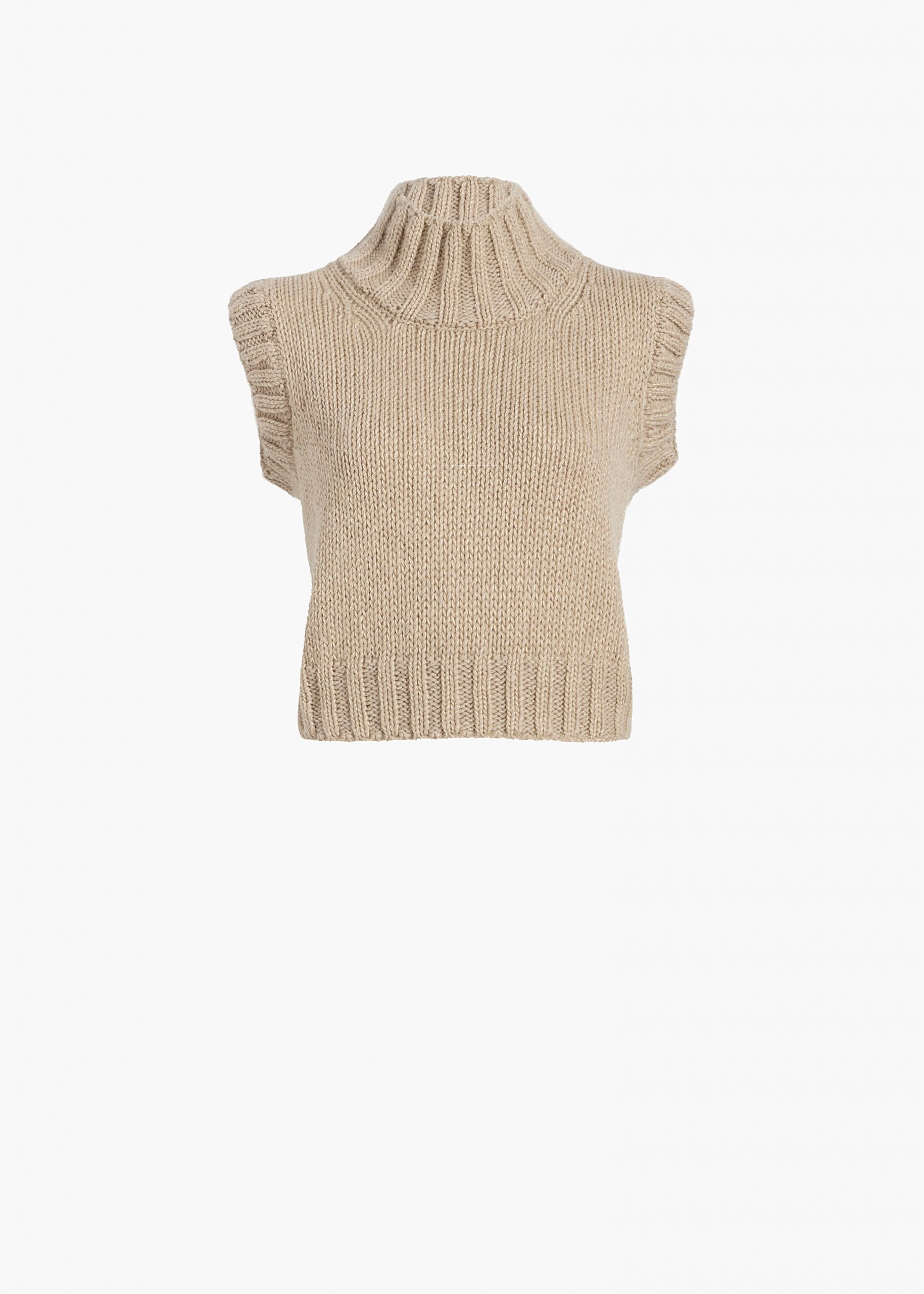 Khaite Fawn Top in Sepia Multi
