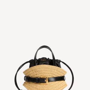Balmain Sac Shuffle Mini en raphia
