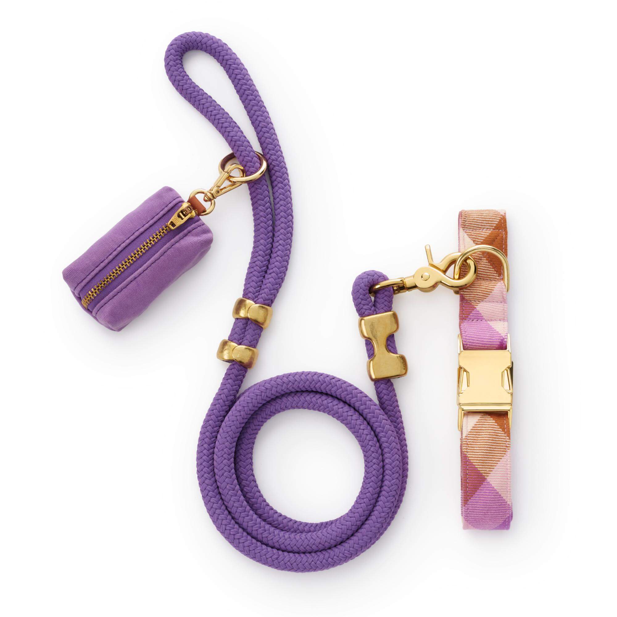 The Foggy Dog Bramble Flannel Collar Walk Set