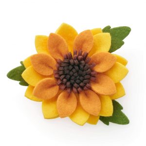 The Foggy Dog Sunflower Dog Collar Flower