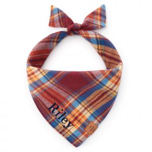 The Foggy Dog Marlow Plaid Flannel Dog Bandana