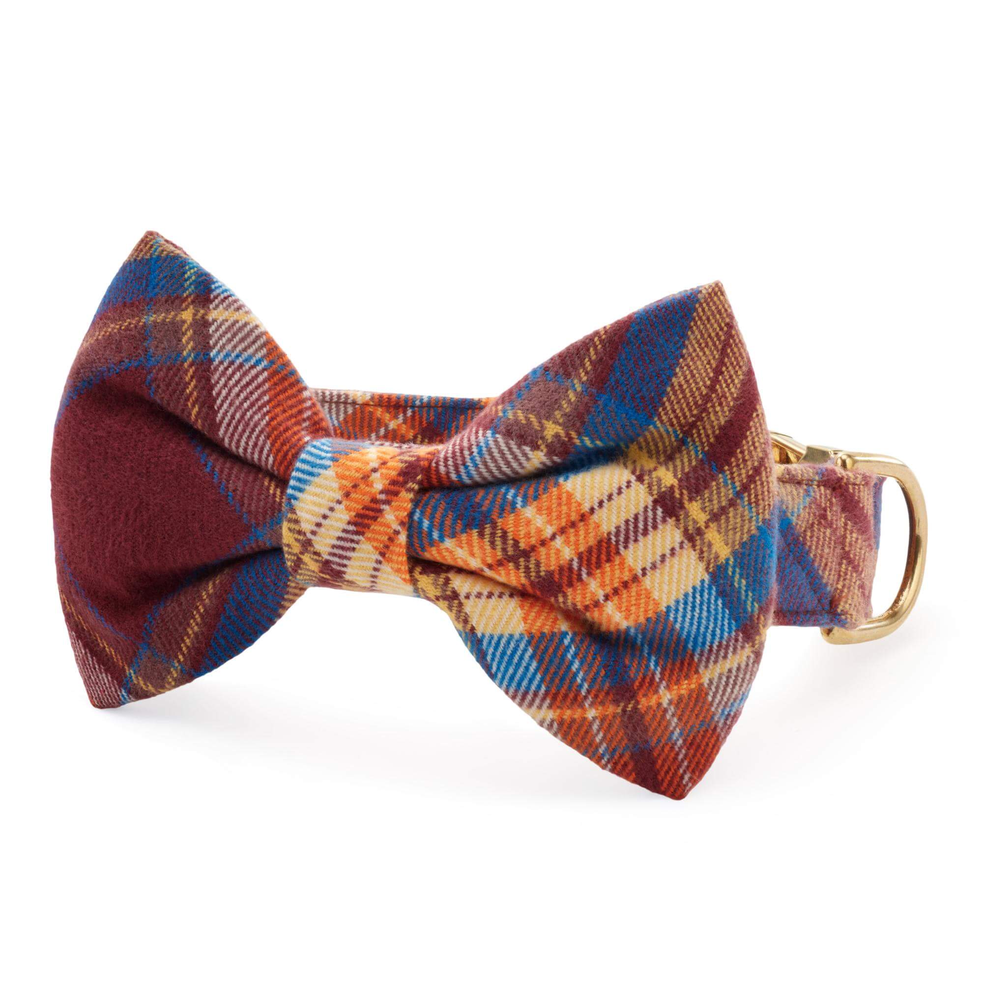 The Foggy Dog Marlow Plaid Flannel Bow Tie Collar