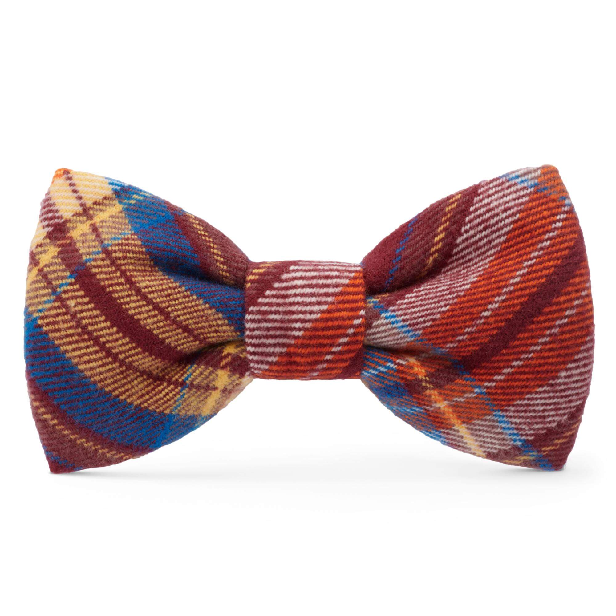The Foggy Dog Marlow Plaid Flannel Dog Bow Tie