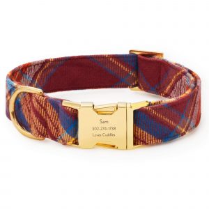 The Foggy Dog Marlow Plaid Flannel Dog Collar