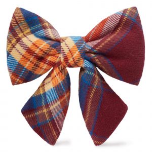 The Foggy Dog Marlow Plaid Flannel Lady Dog Bow