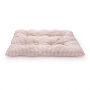 The Foggy Dog Blush Pink Gingham Dog Travel Mat