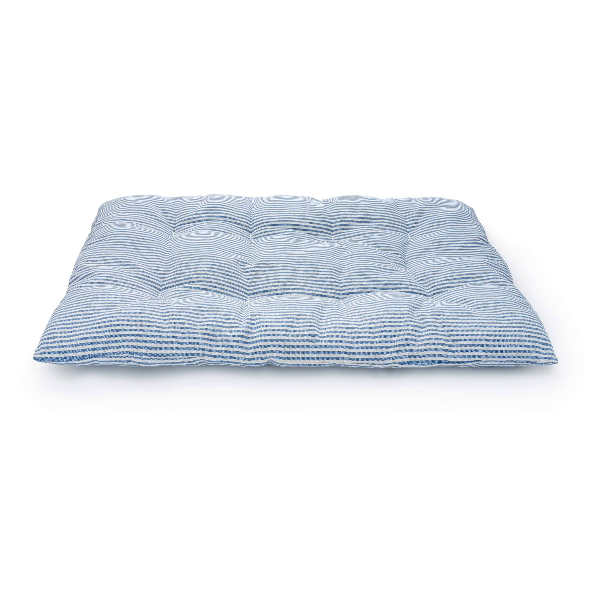 The Foggy Dog Lake Blue Stripe Dog Travel Mat