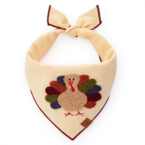 The Foggy Dog Turkey Applique Dog Bandana