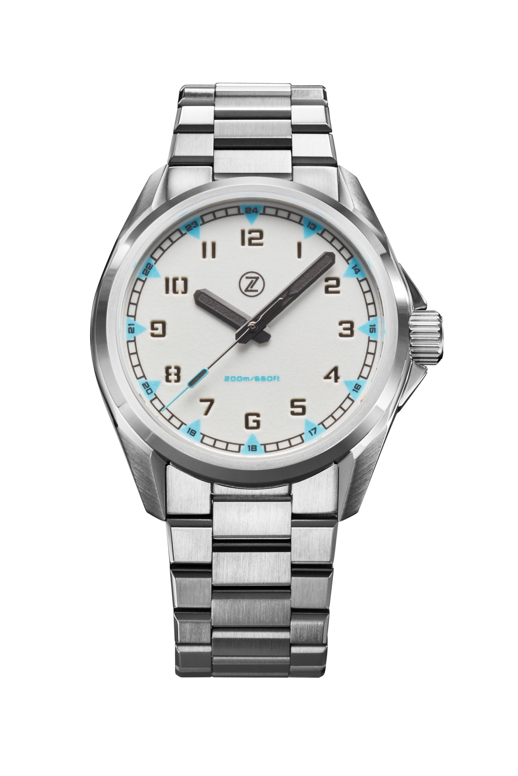 Zelos Swordfish Field 38mm SS 'Frost'