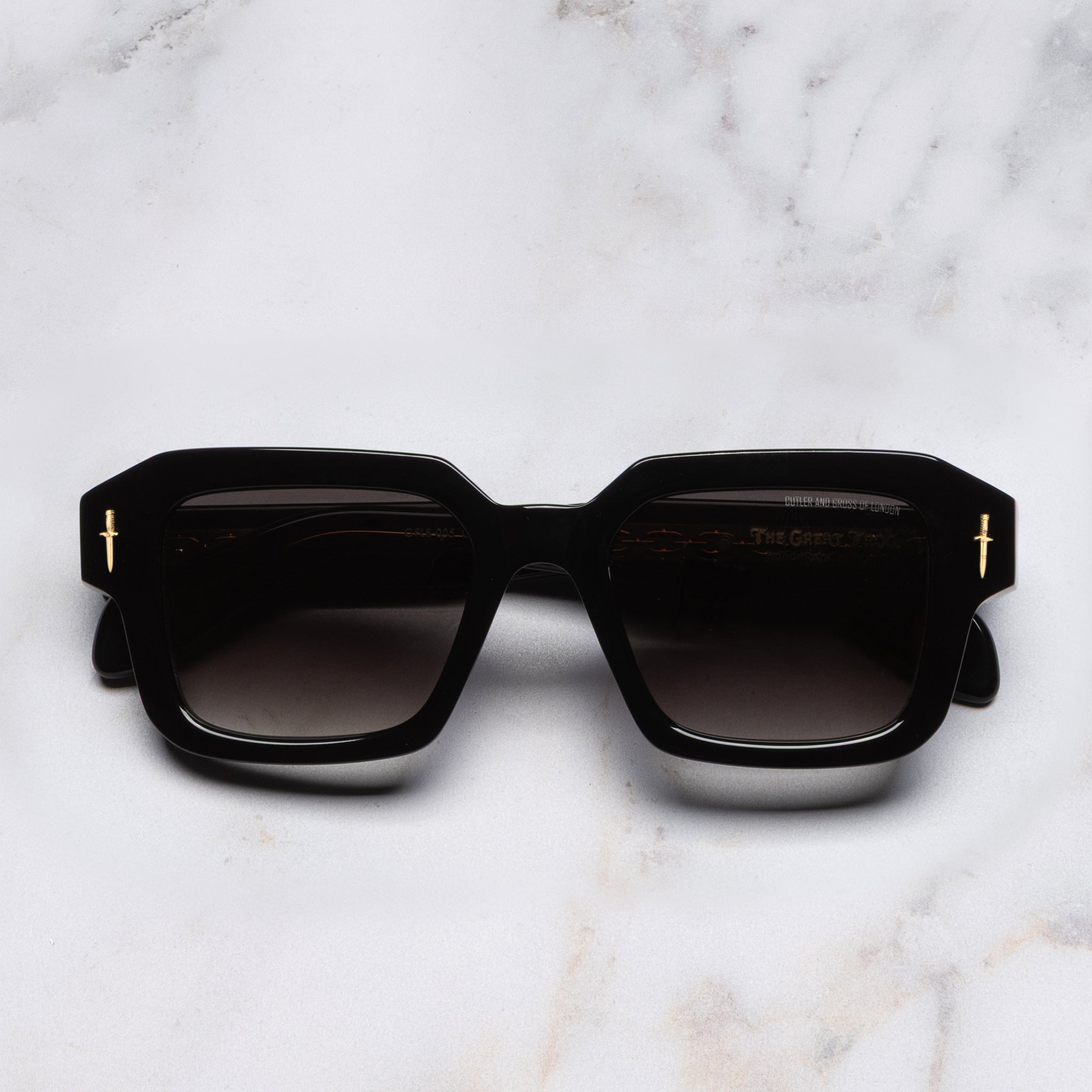 Cutler and Gross The Great Frog Frog Bones Link Rectangle Sunglasses