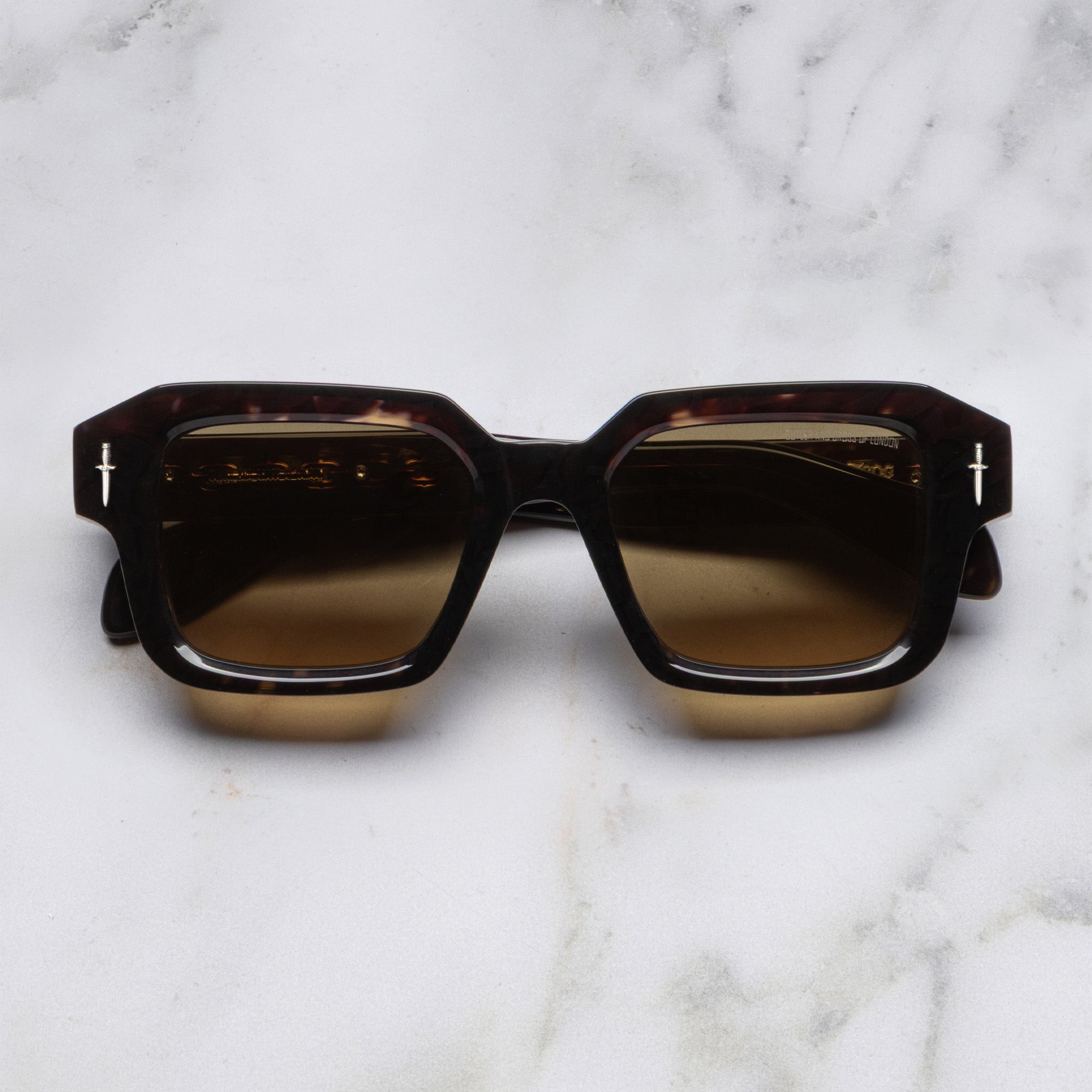 Cutler and Gross The Great Frog Bones Link Rectangle Sunglasses
