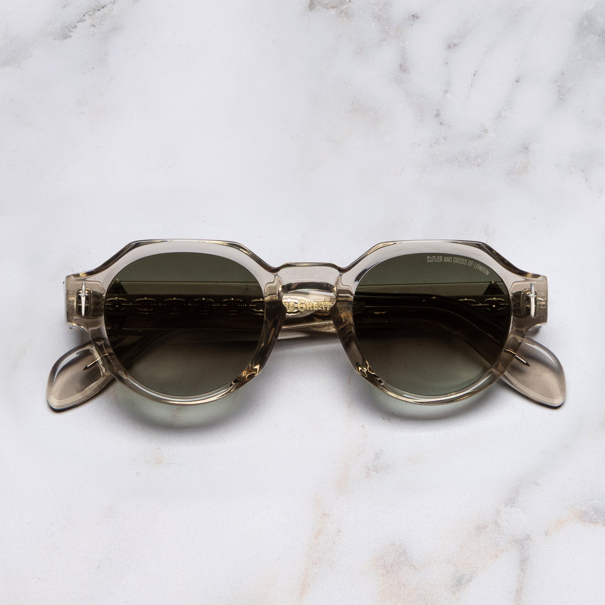 Cutler and Gross The Great Frog Lucky Diamond I Round Sunglasses