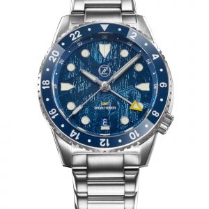 Zelos Mako 300m GMT 'Blue Meteorite'