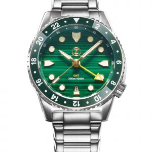 Zelos Mako 300m GMT 'Malachite' Timekeepers Edition