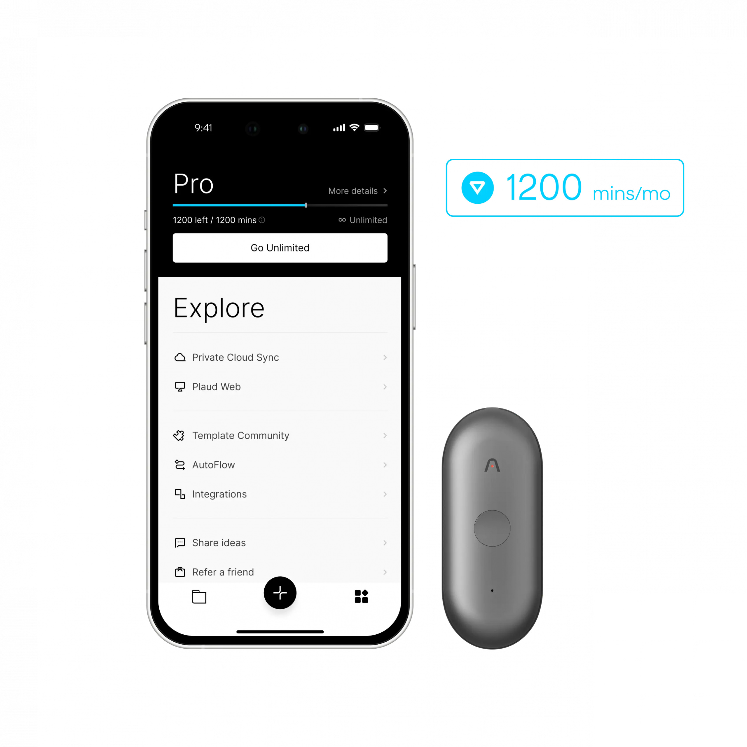 Plaud NotePin & AI Annual Pro Plan