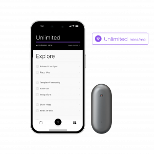 Plaud NotePin & AI Annual Unlimited Plan