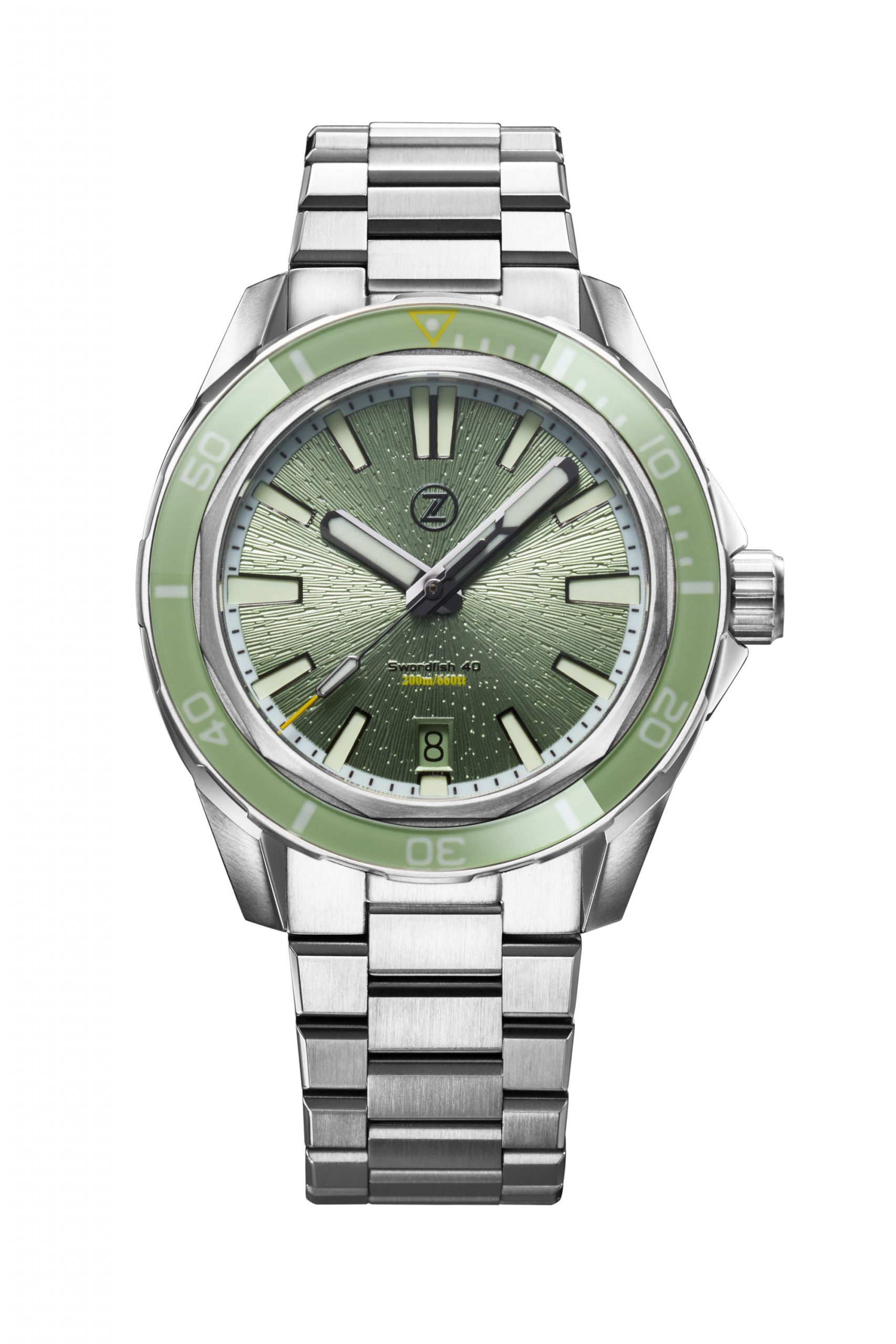 Zelos Swordfish 40mm SS 'Sage Green'