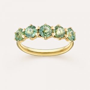 Dinny Hall Elyhara Light Green Sapphire Five Stone Ring