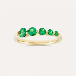 Dinny Hall Shuga Graduated Tsavorite Ring