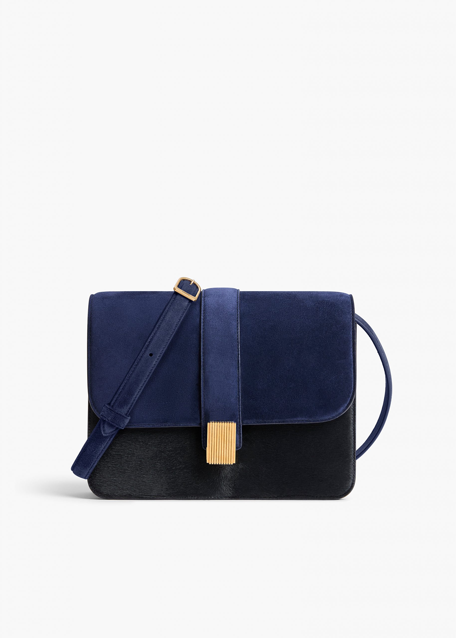 Khaite Blake Crossbody Bag in Midnight Navy