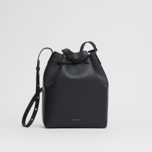 Mansurgavriel Bucket Bag - Black/Flamma
