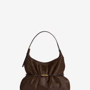 Balmain Sac SPHYNX Medium en cuir effet poulain