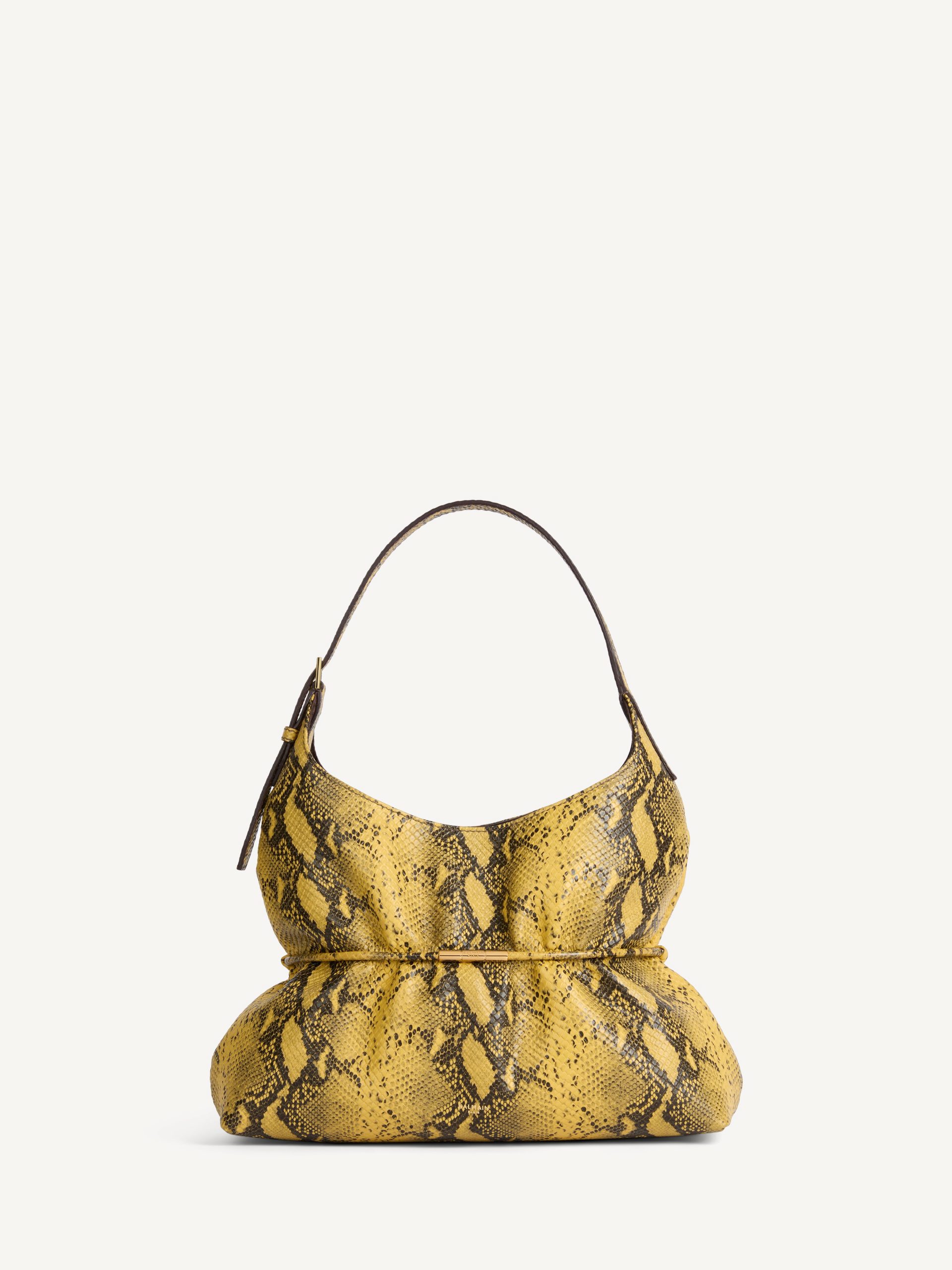 Balmain Sac SPHYNX Medium en cuir effet python