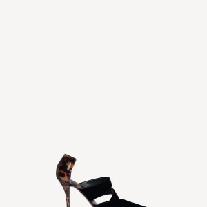 Balmain Escarpins en velours et cuir verni imprimé