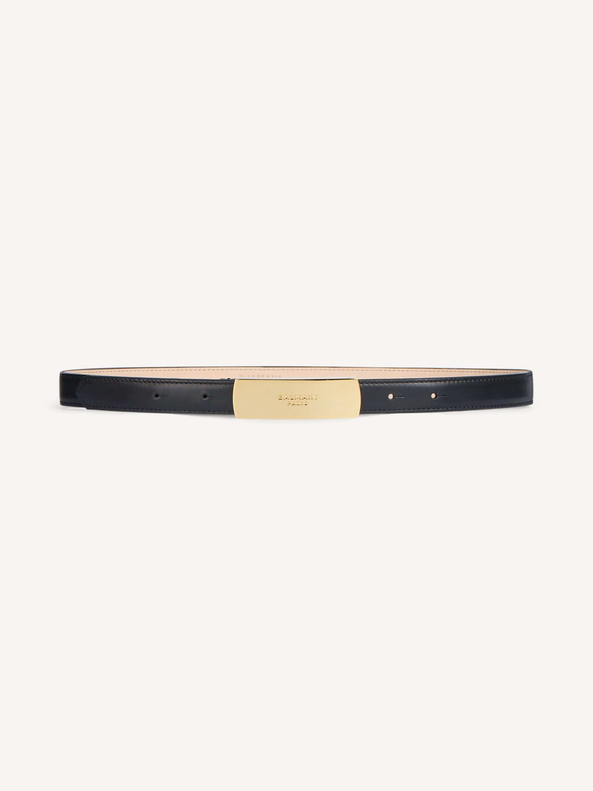 Ceinture Balmain en cuir lisse