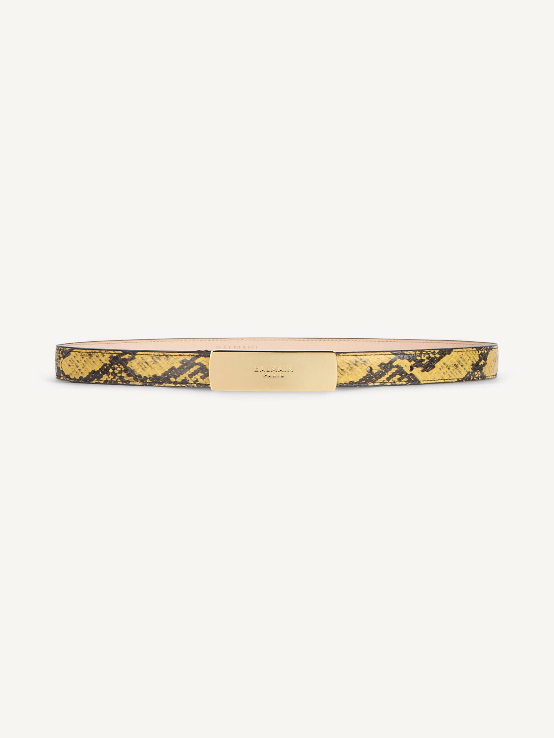 Ceinture Balmain en cuir effet python