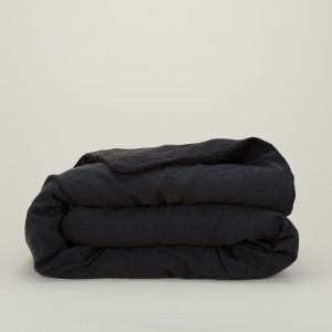 Hawkins New York Simple Linen Duvet - Black