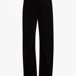 Khaite Hunter Pant in Black Velvet