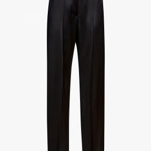 Khaite Hunter Pant in Black Satin