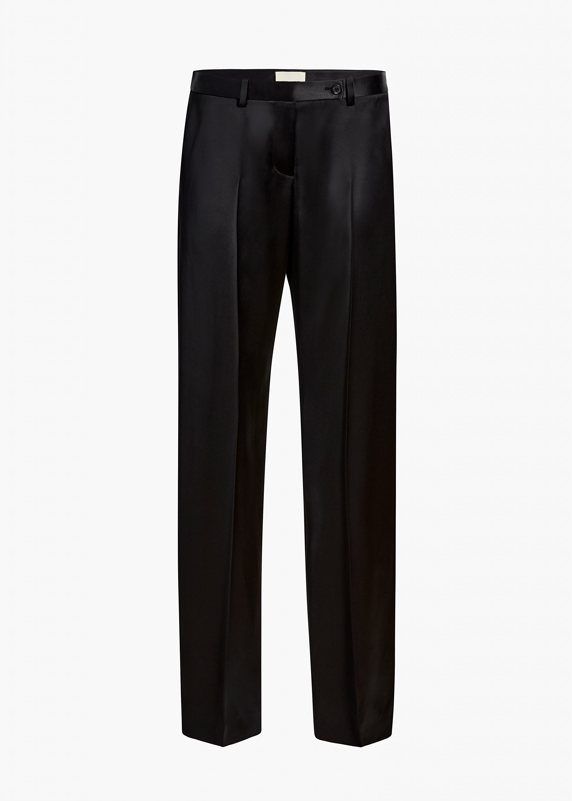 Khaite Hunter Pant in Black Satin